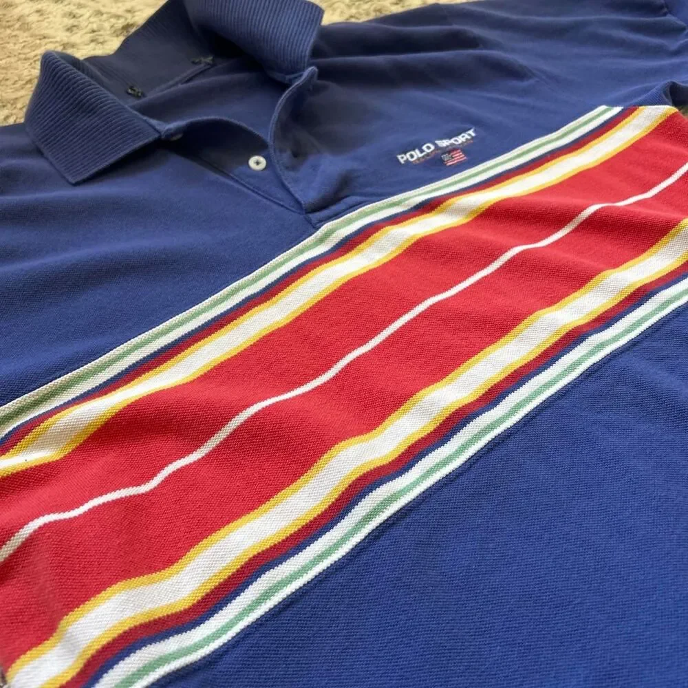 Ralph-lauren Men's Navy and Blue Polo-shirts